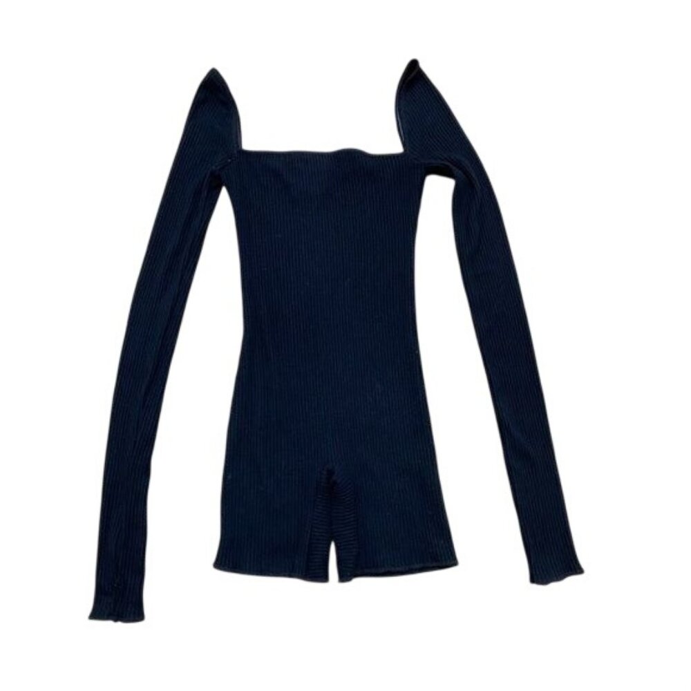 Are You Am I Anke Romper in Black